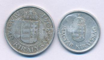 1941. 1P Al hamis középcímeres ellenjeggyel + 1941. 2P Al hamis hamis középcímeres ellenjeggyel elle...