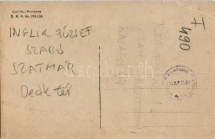 Szatmárnémeti, Szatmár, Satu Mare; Deák tér, Inglik József egyenruházati intézete és polgári szabósá...