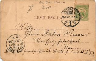 1904 Gyulafehérvár, Alba Iulia; Bethlen Gábor utca. Atelier Bach / street view (EM)