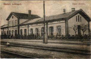 1911 Valkány, Valcani; Vasútállomás / Bahnhof / railway station (r)