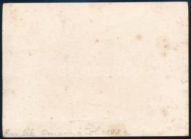 Eduardo de Martino (1838-1912): Csónakok a vízparton. Akvarell, papír, jelezve balra lent. 4,5x7,5 c...