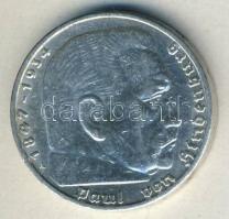 Német 3. Birodalom 1936A 5M Ag "Hindenburg" T:2/3 ph