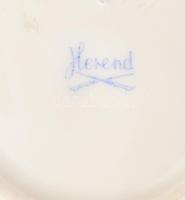 Herendi tálka + Zsolnay tálka + Hollóházi gyertyatartó, klf jelzéssel