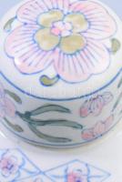 Kínai porcelán gyömbértartó, m: 16 cm