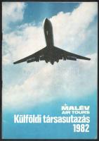 1982 MALÉV Külföldi Társasutazás prospektus, benne árlistával, 31+5 p.