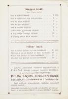 cca 1910 Fohászok könyve, kiadja Blum Lajos, újrakötött papírkötés, kopottas állapotban