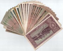 1930-1946. vegyes 30db-os pengő bankjegy tétel T:F-VG