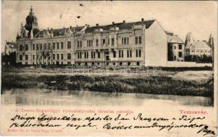 1903 Temesvár, Timisoara; Temes-Bégavölgyi vízszabályozási társulat palotája. Káldor Zs. és Társa kiadása / Timis-Bega river regulation palace (EK)