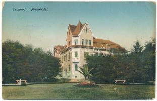 1913 Temesvár, Timisoara; park részlet / park (ázott / wet damage)