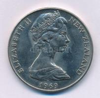 Új-Zéland 1969. 1$ Cu-Ni "II. Erzsébet / Cook megérkezésének bicentenáriuma" T:AU
New Zea...