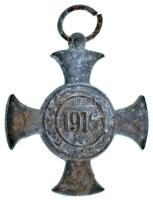 1916. "Vas Érdemkereszt" hadifém kitüntetés mellszalag nélkül T:F korrózió
1916. "Ir...
