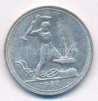 Szovjetunió 1927. 1P (50k) Ag T:AU,XF Soviet Union 1927. 1 Poltinnik (50 Kopecks) Ag C:AU,XF Krause ...