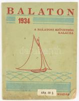 1934 Balaton - A Balatoni Szövetség Kalauza, 96p