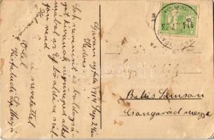 1914 Garamújfalu, Tekovská Nová Ves, Nová Dedina; Jegyzői lak, Lipthay úrilak / notary's office...