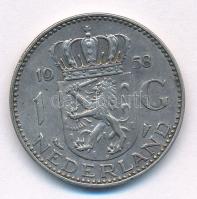 Hollandia 1958. 1G Ag "Julianna" T:XF Netherlands 1958. 1 Gulden Ag "Julianna" C...