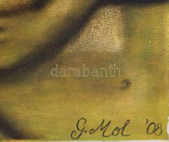 G. Mol jelzéssel: Szerelmesek. Olaj, vászon. 65x50 cm