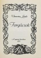 Vörösváry László: Forgácsok. DEDIKÁLT! Bp., 1975, Szerzői. Kiadói aranyozott egészvászon-kötés.