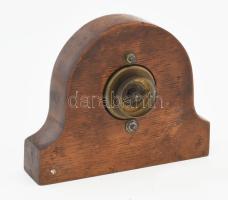 Andreas Veigel Canstatt mechanikus asztali óra, működő, jó állapotban 23x13 cm Fa tokkal