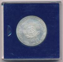 NDK 1974. 20M Ag "Immanuel Kant" eredeti műanyag tokban T:UNC patina
GDR 1974. 20 Mark Ag...