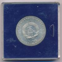 NDK 1971. 20M Ag "Karl Liebknecht & Rosa Luxemburg" eredeti műanyag tokban T:UNC patin...