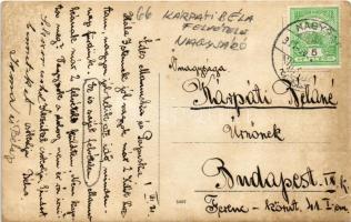 1911 Nagysáró, Velké Sarovce (Sáró, Sarovce); vízpart / riverside. photo (kis szakadás / small tear)