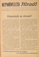 1949-1952 A Népművelési híradó -5. évfolyama két kötetbe kötve, Vészi János (1927-2003) újságíró, ír...