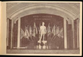 1949 Honvéd Hadtörénelmi Múzeum, nemzeti színű szalaggal zsinórfűzött képeslapfüzet. Bp., Állami Nyo...