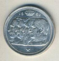 Belgium 1951. 100Fr Ag "4 király" T:2/2- ph