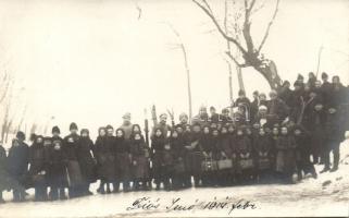 1914 Gellért Alfréd vívó síel és lő Nagytétényben és Diósjenőn 14 db fotólap / 14 ski photos of Ando...