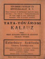 Tata-tóvárosi kalauz. Tata-Tóváros nevezetességeinek rövid ismertetése. Komárom, 1929. Argay Általános Hirdető és Közvetítő Vállalat - Hacker Dezső ny. 42 + [50] p. A fővároshoz közel eső népszerű fürdő- és nyaralóhely ismertetője és szaknévsora. Társadalomtörténeti szempontból emlékezetes kiadványunk körvonalazza az 1920-as évek végének tata-tóvárosi szolgáltató- és szórakoztatóiparának volumenét: a fürdőket, a mozikat, a kávéházi kínálatot és a kisipart. A számozatlan oldalakon a helyi cégek hirdetései. Példányunk fűzése enyhén meglazult. Fűzve, enyhén elszíneződött kiadói borítóban. Jó példány.