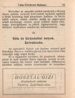 Tata-tóvárosi kalauz. Tata-Tóváros nevezetességeinek rövid ismertetése.
Komárom, 1929. Argay Általá...