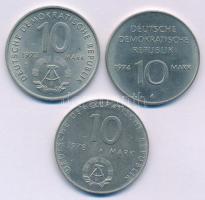 NDK 1973. 10M Cu-Ni "Világifjúsági és diáktalálkozó" + 1974. 10M Cu-Ni "25 éves az ND...