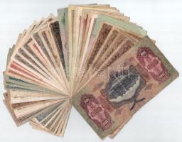 1916-1986. 45db-os vegyes korona, fillér, pengő bankjegy tétel T:F-VG