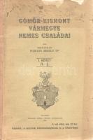 Forgon Mihály, mihályfalusi:  Gömör-Kishont vármegye nemes családai. Írta Mihályfalusi Forgon Mihály. I-II. kötet. [Teljes mű két kötetben.] Kolozsvár, 1909. Nyomatott Gámán J. örököse könyvsajtóján. 335 + [1] p.; 361 + [7] p. Első kiadás. Forgon Mihály (1885-1914) jogász, genealógus levéltári források és alapos kutatások alapján, egyetemi évei alatt írta meg szűkebb pátriája, Gömör-Kishont vármegye nemességének monográfiáját. A családtörténeti munka kiemelkedően precíz munka, kiválóan adatolt, leszármazási táblákkal, címerillusztrációkkal és címerleírásokkal teljes megyei családtörténet. A címlapok és a második kötet néhány levele a gerincnél megerősítve, a kötetek fűzése meglazult, a második kötet fűzése több helyen elvált. Fűzve, egységes, Gömör-Kishont vármegye címerével illusztrált, sérült, javított, hiányos gerincű kiadói borítóban. A második kötet első borítóján régi tulajdonosi bejegyzés.