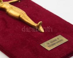 Esztergomi Bazilika korpuszának bronz másolata, bársonyborítású lapra erősítve, "The Treasure o...