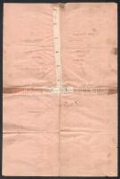 1917 Szikszó, népfölkelési igazolványi lap, javított, hajtott