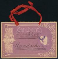 cca 1910 Ferenc József császár és király lovon, színes litográfia, a hátoldalon "Docktor Mondsc...