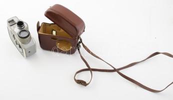 1960-1962 Bauer 88F kamera, bőr tokjában