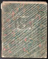 1866 Kézzel írt napló, Esztergom, Mosonmagyaróvár, Ács, stb helyiségekből. Kb 100 beírt oldalon egy ...