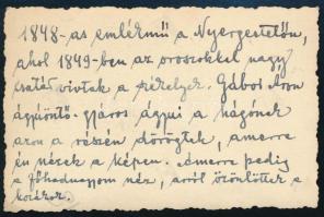 1941 Az erdélyi Nyergestetőn 1849-ben lezajlott székely-orosz csata emlékére 1897-ben emelt emlékosz...