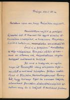 1925 Útinapló kézzel írt Prága, Svájc, Magyarország területén utazásokról, kb 100 oldalon