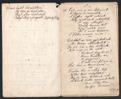 cca 1840 Versek, kézzel írt hazafias és vallási versek 9 oldalon