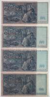 Német Birodalom 1908-1910. 100M (4xklf) T:F közte szép papír
German Empire 1908-1910. 100 Mark (4xd...