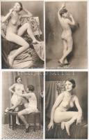 50 db RÉGI használatlan erotikus képeslap és nyomtatvány meztelen hölgyekkel / 50 pre-1950 unused erotic vintage postcards and cards with nude ladies