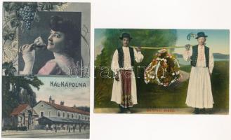 45 db RÉGI használatlan Heves megyei magyar város képeslap Eger környékéről (több Baross nyomda) / 4...