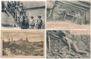 6 db RÉGI képeslap bányákkal, bányászokkal / 6 pre-1945 postcards with miners and mines