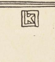 Kozma Lajos (1884-1948): Szecessziós női aktok. Cinkográfia, papír, jelzett a cinkográfián, paszpart...