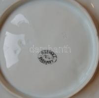 cca 1880 Fischer Ignác (Herendi) porcelán tál levél alakú  / Antique Herend (Fischer I.) chinaware p...
