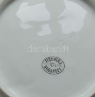 cca 1880 Fischer Ignác (Herendi) porcelán tál levél alakú  / Antique Herend (Fischer I.) chinaware p...