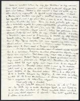 cca 1928-1929 Gombosi Ottó (1902-1955) zenetörténész, zenekritikus autográf sorai 5 db levélben Seib...